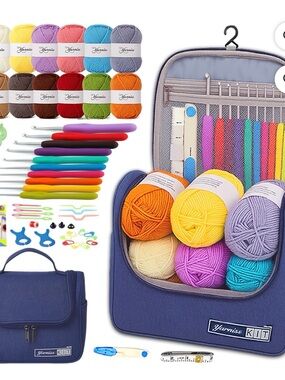Yarniss Crochet Kit - Multicolor Yarn & Ergonomic Hooks